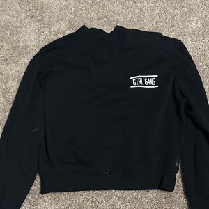 Cotton On Black Crewneck with 'Girl Gang' Print